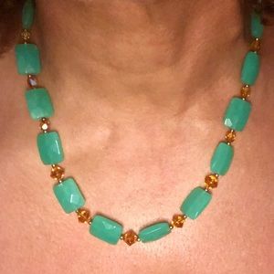 Jade-colored necklace
